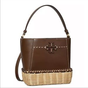 Tory Burch Brown and Tan Shoulder Bag